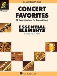 Concert Favorites, Vol. 1 Alto Sax band method book cover